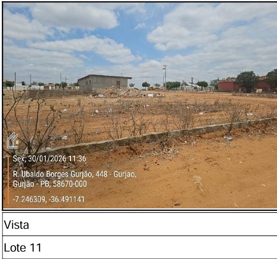 Terreno - Venda, GURJAO, PB