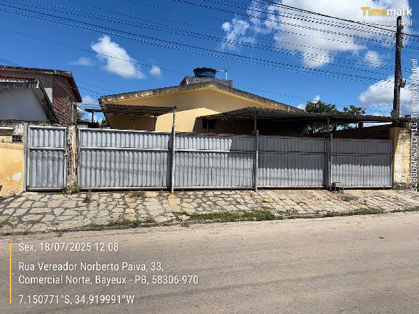Casa - Venda, COMERCIAL NORTE, BAYEUX, PB